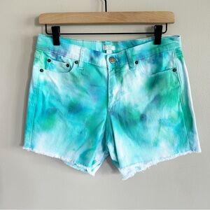 J. Crew • tie dyed with Distressed Hem
